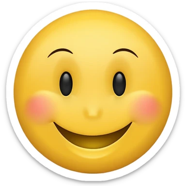 Happy smiley face, slightly passive aggressive sticker