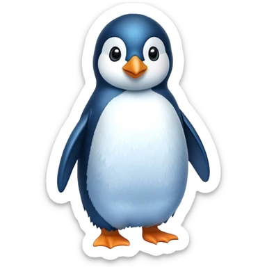 pinguino blu sticker