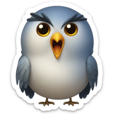 bird-with-threatening-aura sticker