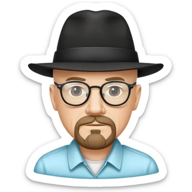 Heisenberg from breaking bad sticker