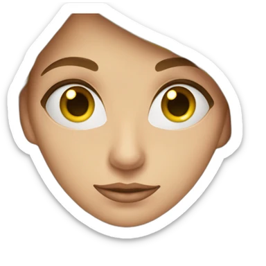 Femme qui se cache les yeux avec ses mains sticker