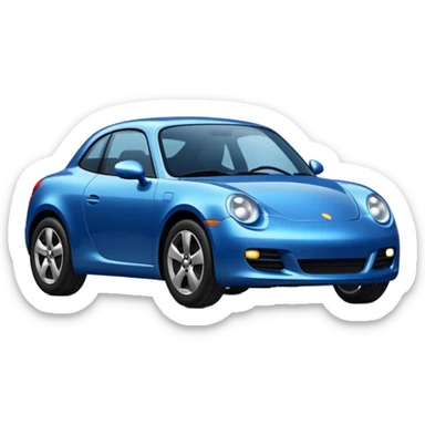 coche bleue certif sticker