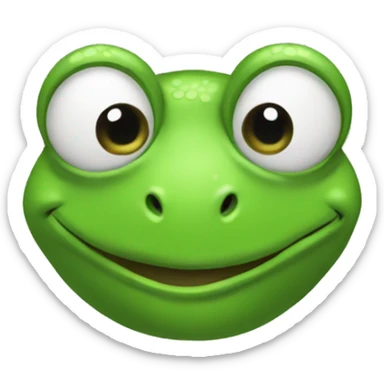 Frog meme in bathing suit sticker