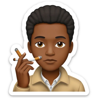 Black with a joint sticker