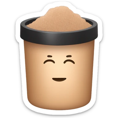 light brown body scrub pot sticker