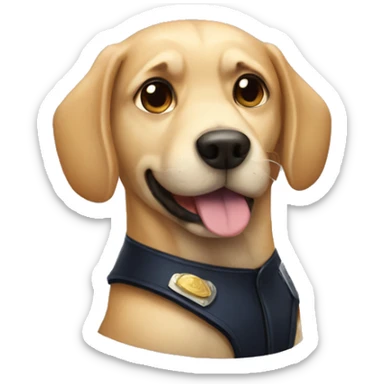 Dog police  sticker