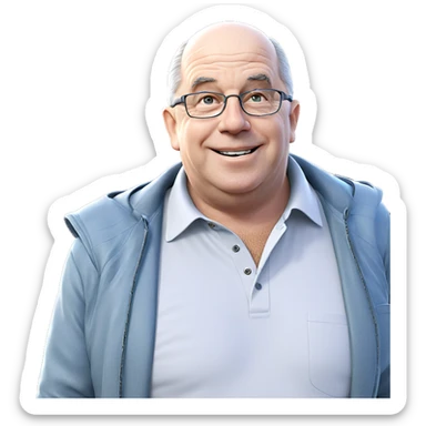 happy old man outdoors sticker