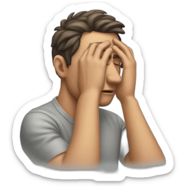 Man Facepalming sticker