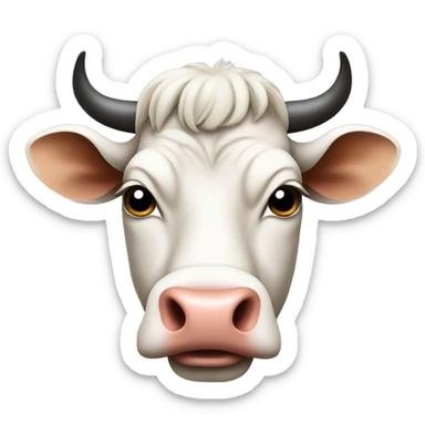 kuh mit schleife sticker