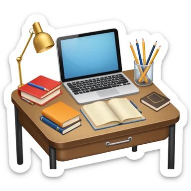 Study Room Items sticker