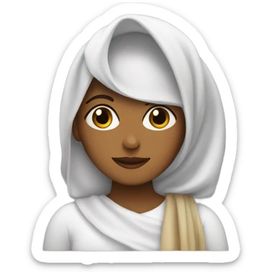 femme voilée qui lit le coran sticker