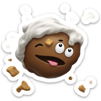 Poop but if it was in orbit  sticker