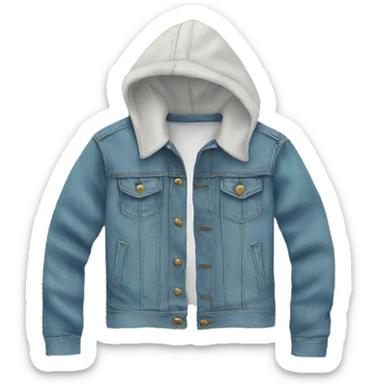 teen jean jacket hoodie sticker