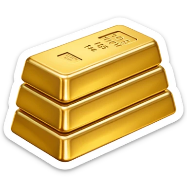 gold bars sticker