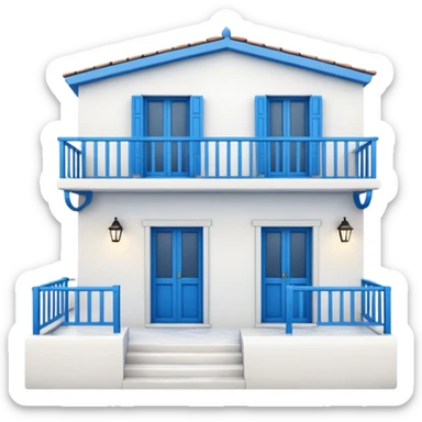 a typical greek house sticker