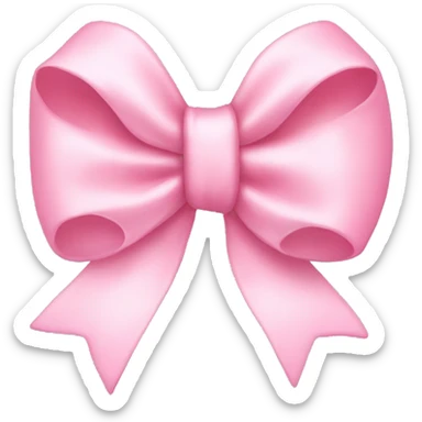 Baby pink bow  sticker
