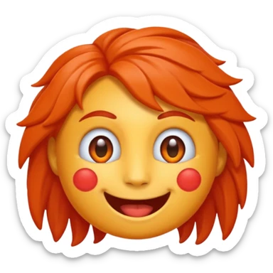 Un emoji de chuky sticker