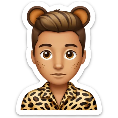 Décolleté animalier sticker