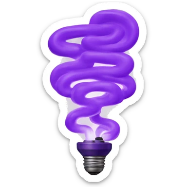 purple electricity  sticker