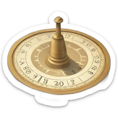 Sundial sticker