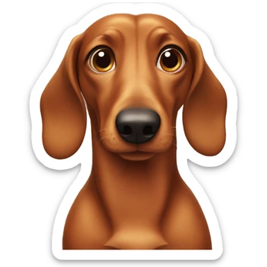 Wiener dog sticker