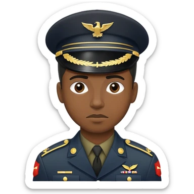 A black soldier who’s over it sticker