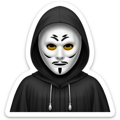 Ghostface from the Scream movie sticker