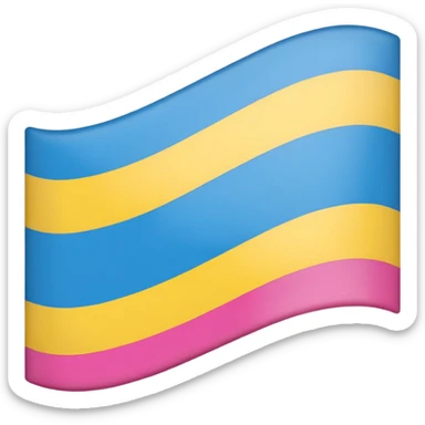 pansexual flag sticker