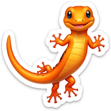 Happy salamander sticker