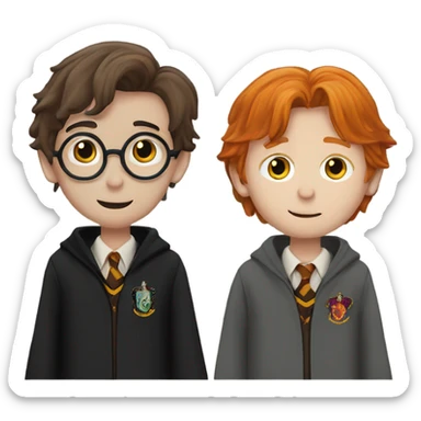 Harry Potter and Ron weasley sticker