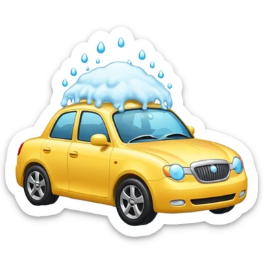 emoji for car wash sticker