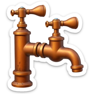 rusty faucet sticker
