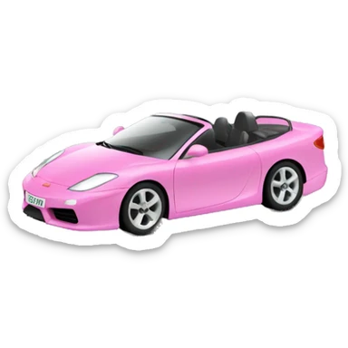 Coche de Fórmula 1 de color rosa sticker