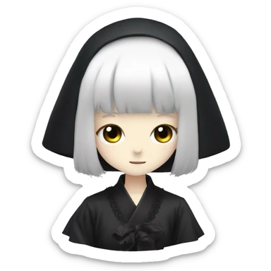 goth japanese anime idol sticker