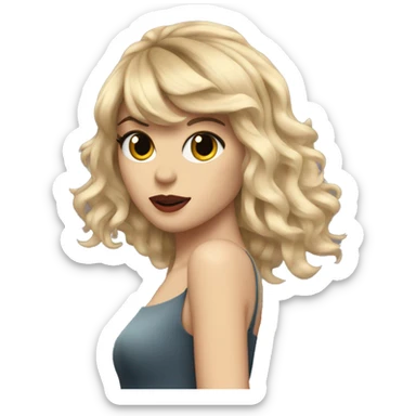 singer like taylor swift sticker