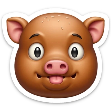 smelly pork steak, rotten sticker