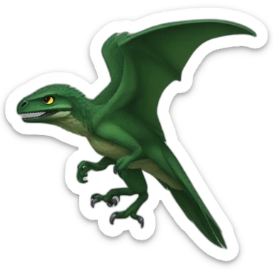 dark green raptor sticker