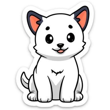 puppy boy sticker