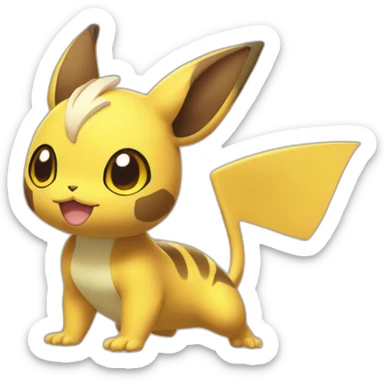 alolan raichu sticker