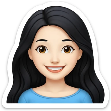 reina del mar piel blanca sticker