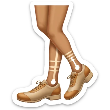 a shoe with a foot inside, stepping and showing a clear shoe print below. and leg with motion line







 sticker