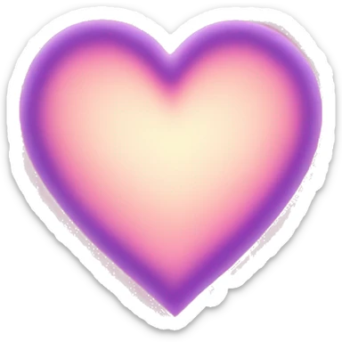 heart with light surround sticker