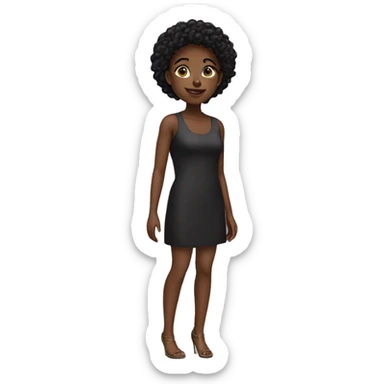 Ebony girl  sticker