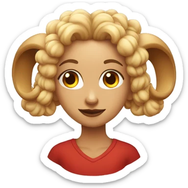 Aries signé  sticker