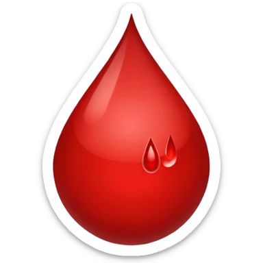 drop of blood sticker
