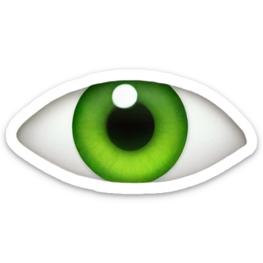Green eyes  sticker