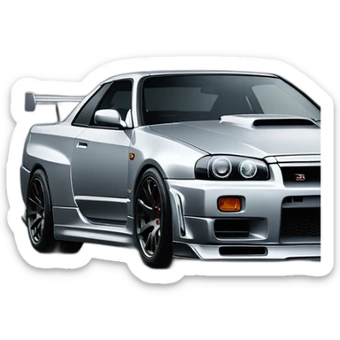 Nissan gtr skyline r34 sticker