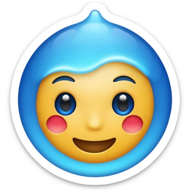 diffusion, llm, vlm관련 이모지를 만들건데 ai 네트워크느낌의 이모지 만들어 좀더 네트워크가 디퓨전 느낌나게  sticker