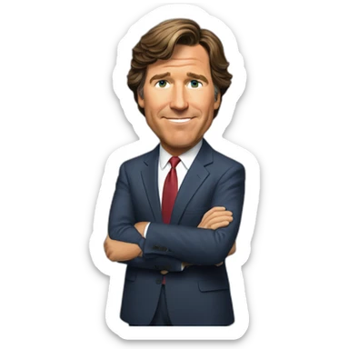 Tucker Carlson sticker