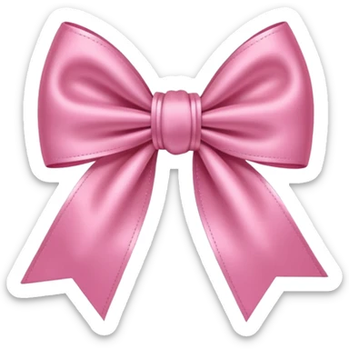 Розовый бантик  sticker